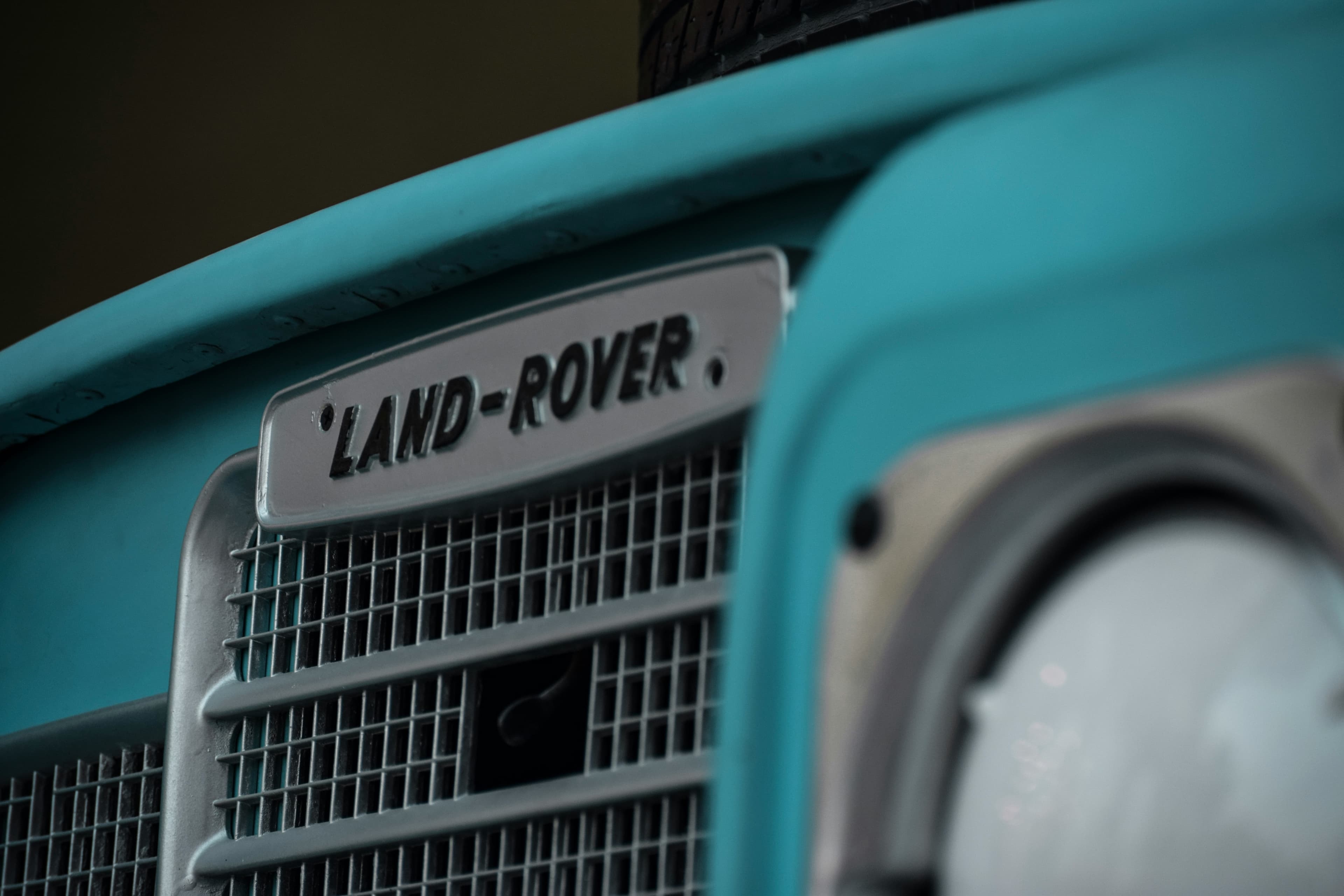 Classic Land Rover green for wedding events